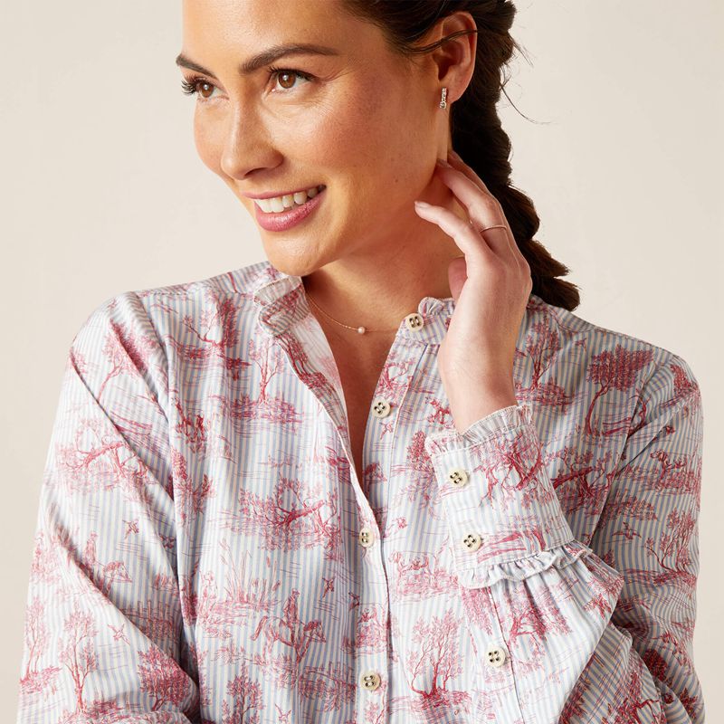 Ariat Clarion Blouse Toile Femme | IGB-69161734