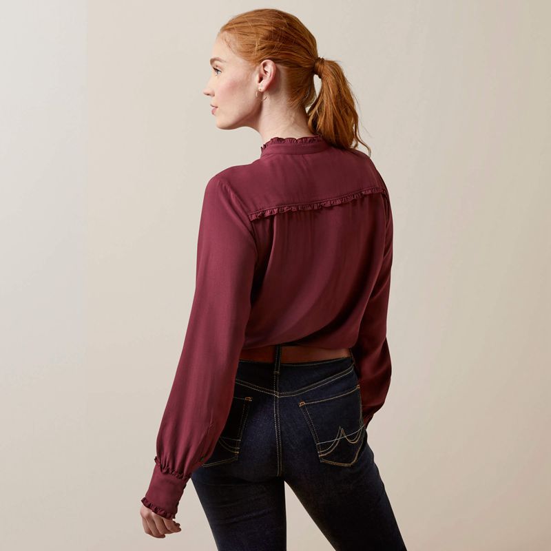 Ariat Clarion Blouse Tawny Port Femme | WIN-89607444