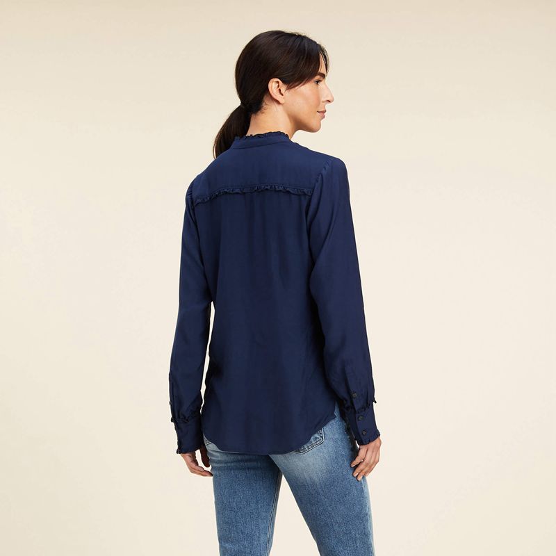 Ariat Clarion Blouse Bleu Marine Femme | SCV-84334999