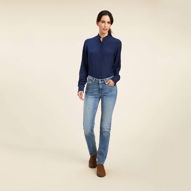 Ariat Clarion Blouse Bleu Marine Femme | SCV-84334999