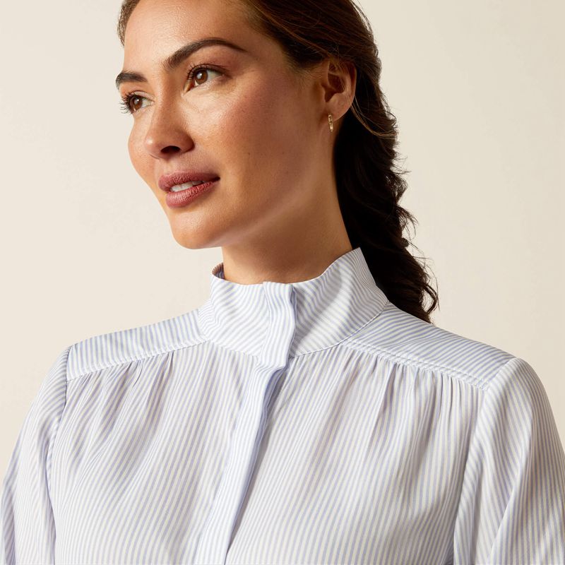 Ariat Charolais Blouse Bleu Femme | AGG-98127850