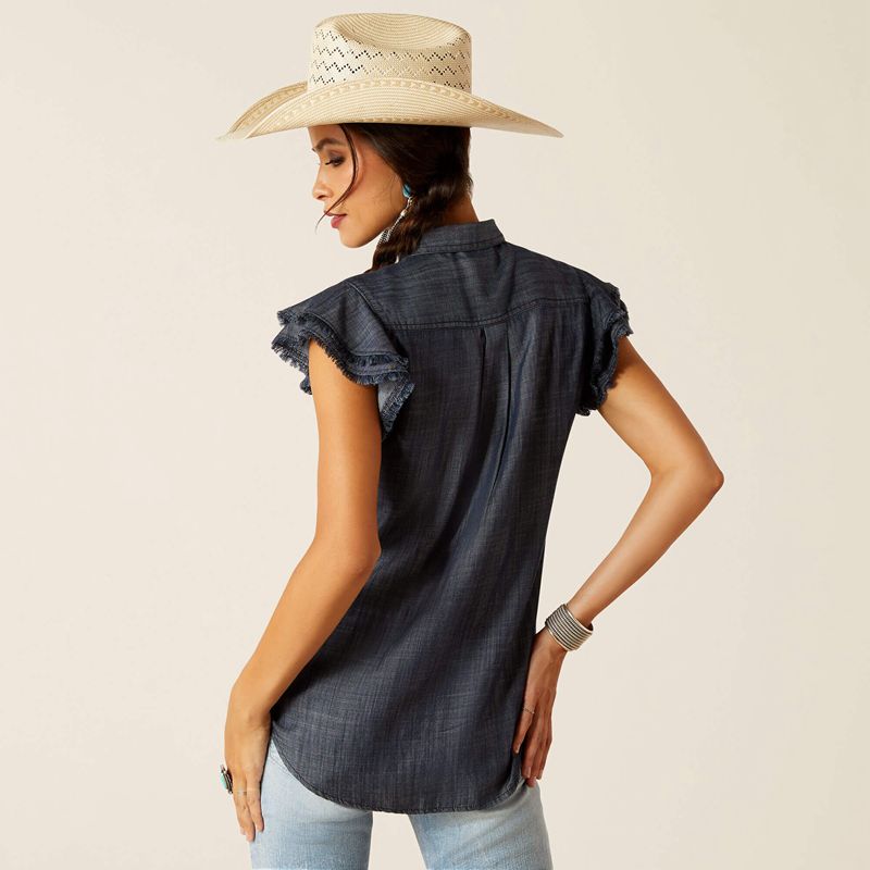 Ariat Carriage Top Indigo Femme | ZJD-33968149