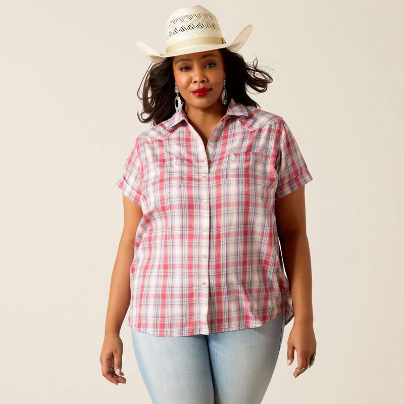 Ariat Billie Jean Shirt Merida Plaid Femme | JCP-38700934