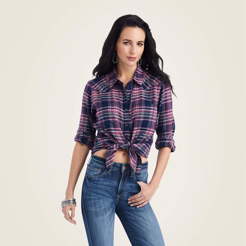 Ariat Billie Jean Shirt Sweetness Plaid Femme | EBQ-60092751