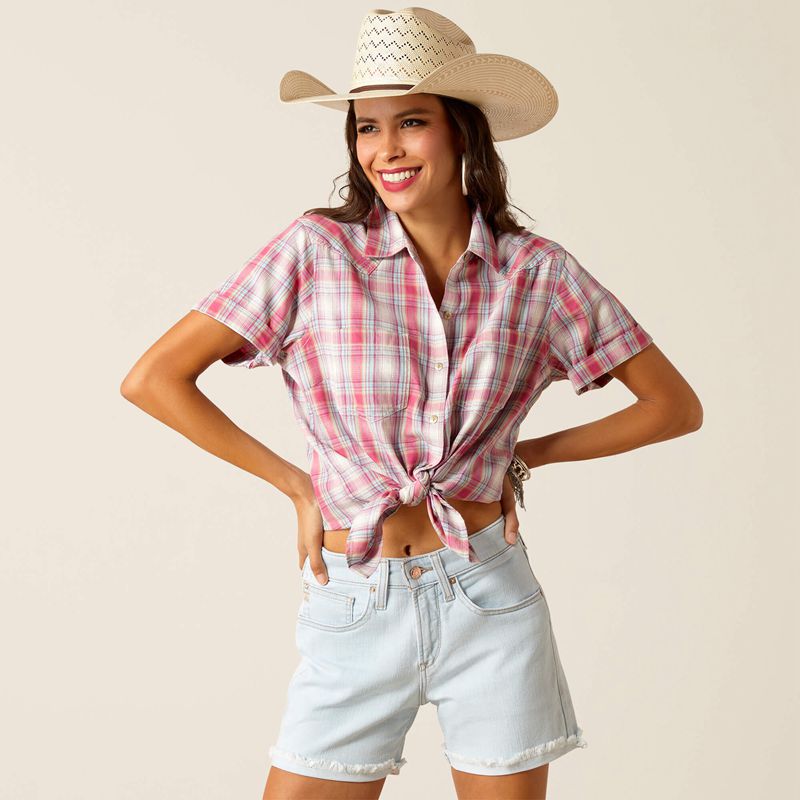 Ariat Billie Jean Shirt Merida Plaid Femme | JCP-38700934