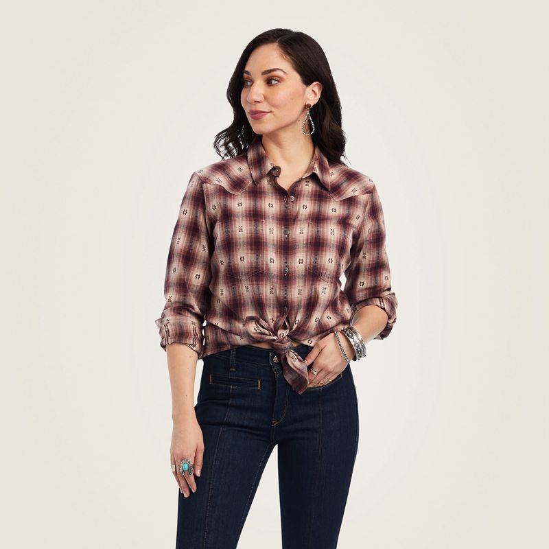 Ariat Billie Jean Shirt Rose Femme | XEA-34183287