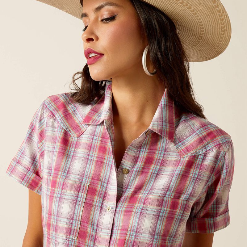 Ariat Billie Jean Shirt Merida Plaid Femme | JCP-38700934