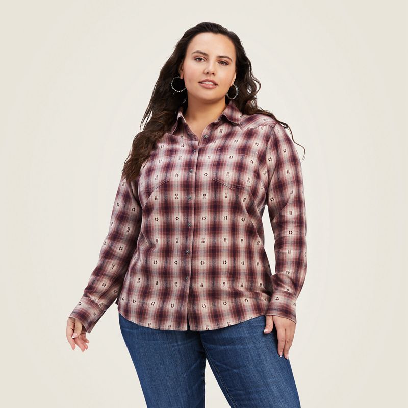 Ariat Billie Jean Shirt Rose Femme | XEA-34183287