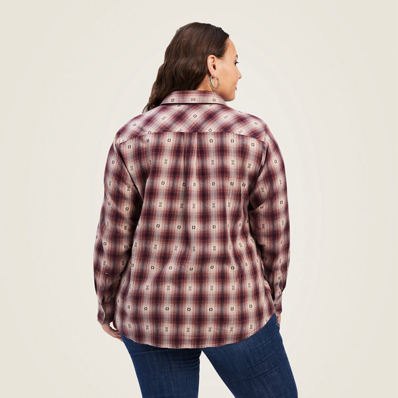 Ariat Billie Jean Shirt Rose Femme | XEA-34183287