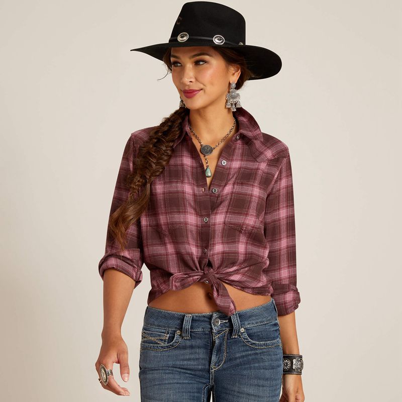 Ariat Billie Jean Shirt Lucky Plaid Femme | XVU-13664228