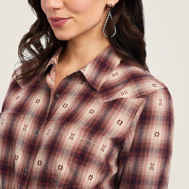 Ariat Billie Jean Shirt Rose Femme | XEA-34183287