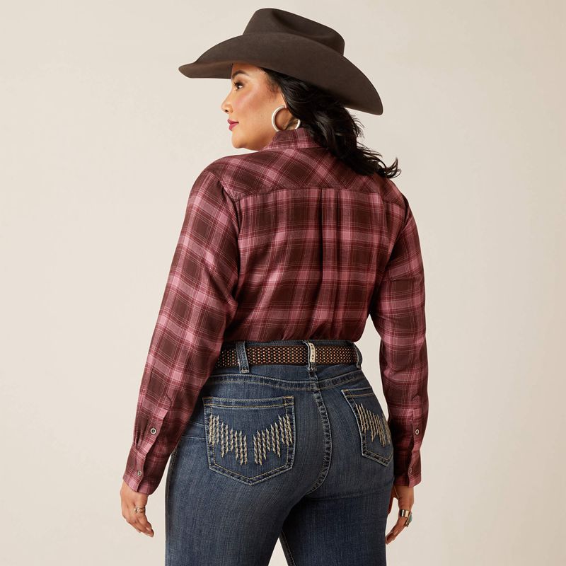 Ariat Billie Jean Shirt Lucky Plaid Femme | XVU-13664228