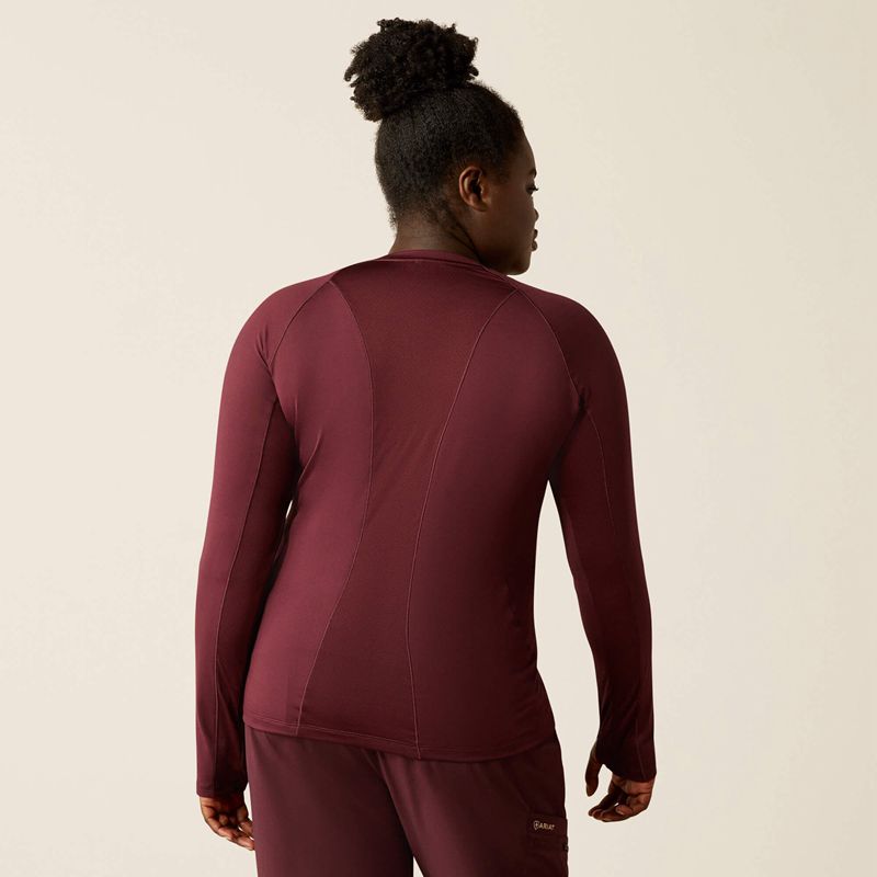 Ariat Venttek Underscrub Baselayer Winetasting Femme | TZV-39634119