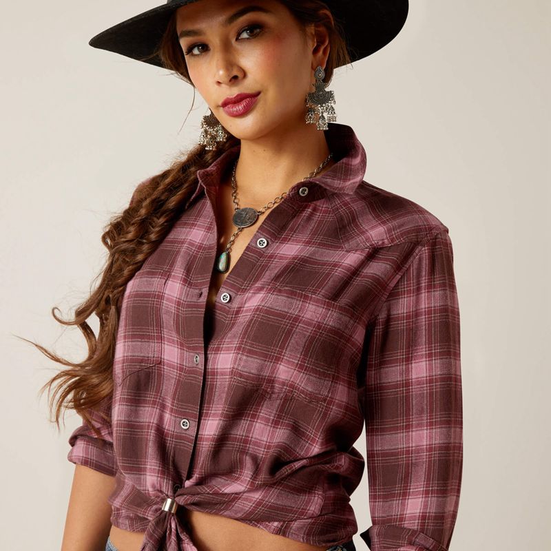 Ariat Billie Jean Shirt Lucky Plaid Femme | XVU-13664228