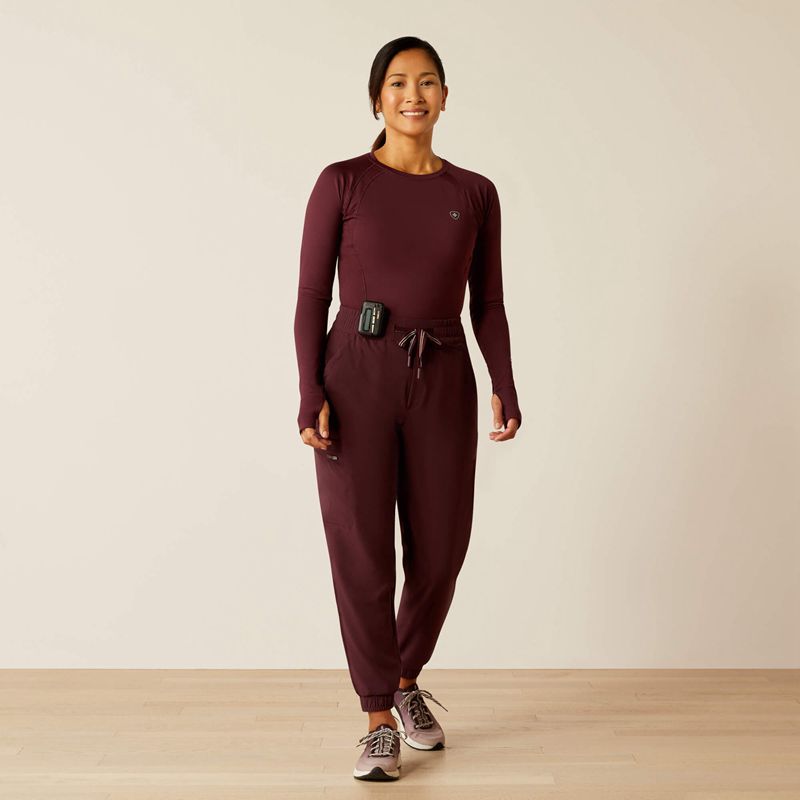 Ariat Venttek Underscrub Baselayer Winetasting Femme | TZV-39634119