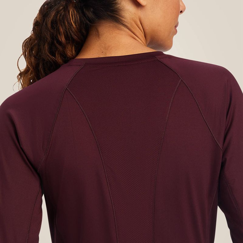 Ariat Venttek Underscrub Baselayer Winetasting Femme | TZV-39634119