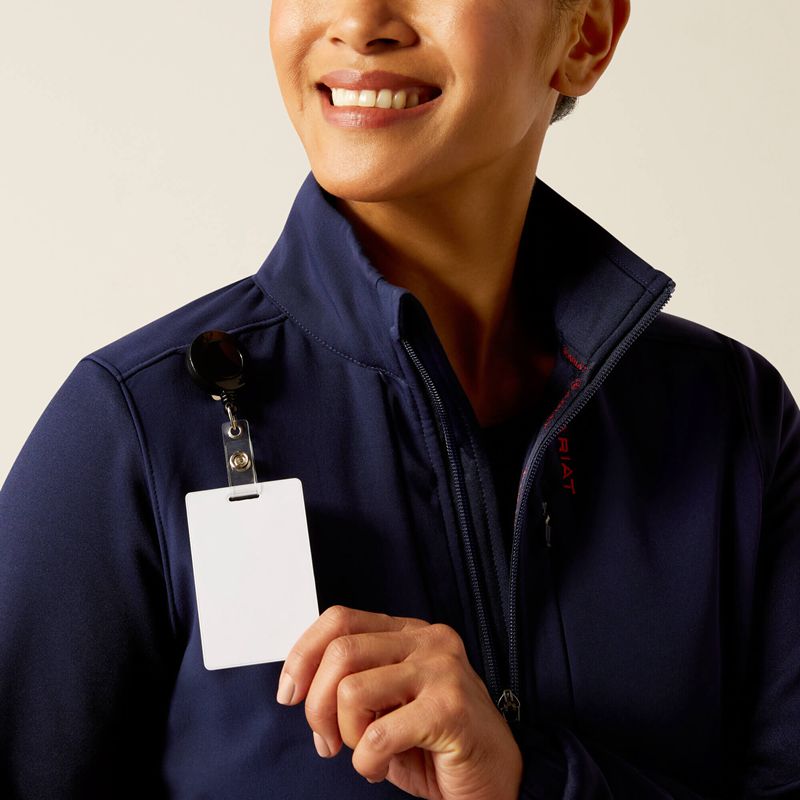 Ariat Sina Fleece Scrub Jacket Bleu Marine Femme | UNN-50239647