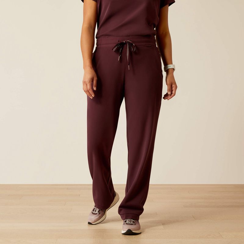 Ariat Nightingale Utility Stretch Scrub Pant Winetasting Femme | ASP-44984807