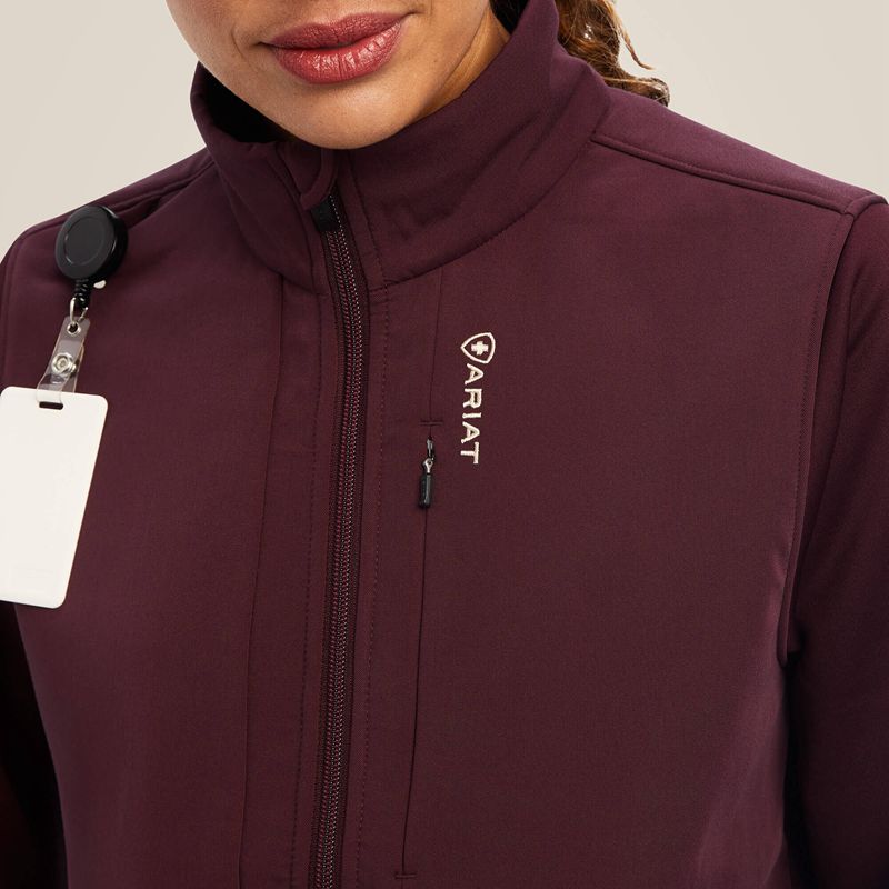 Ariat Sina Fleece Scrub Jacket Winetasting Femme | CUF-52822097