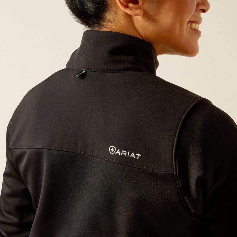 Ariat Sina Fleece Scrub Jacket Noir Femme | MHD-80340072