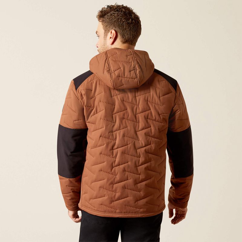 Ariat Rebar Winter Cloud 9 Water Resistant Insulated Jacket Aztec Homme | GPM-01848945