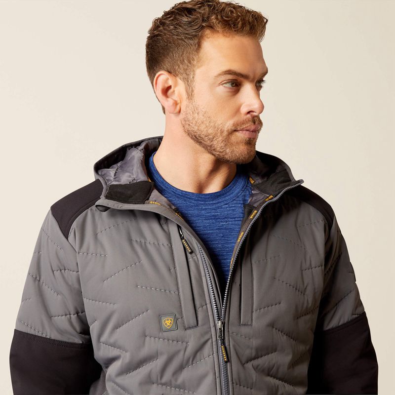 Ariat Rebar Winter Cloud 9 Water Resistant Insulated Jacket Grise Homme | KFT-39008713