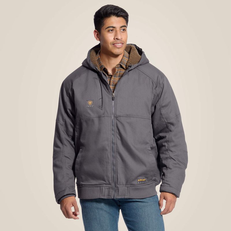 Ariat Rebar Duracanvas Jacket Grise Homme | REL-11247990