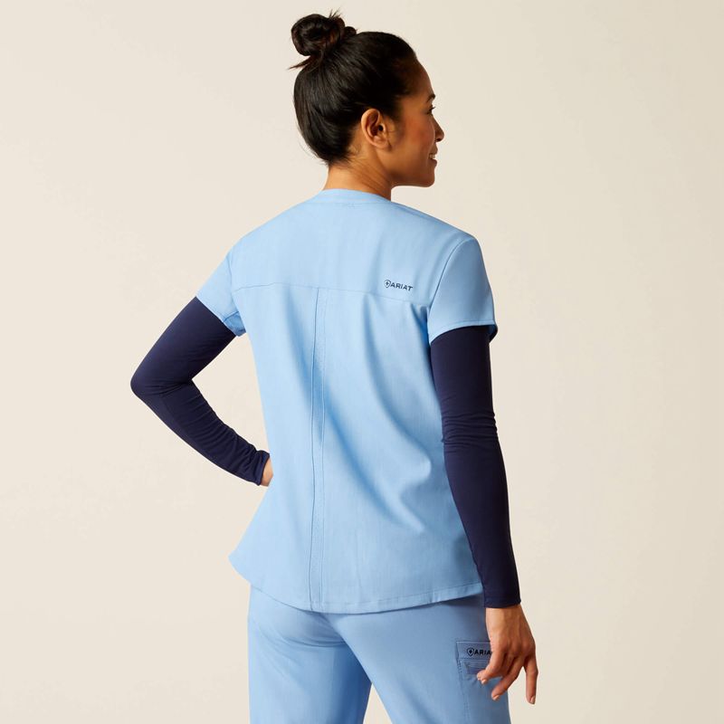 Ariat Eliza Fashion Scrub Top Bleu Clair Femme | TGW-33283298