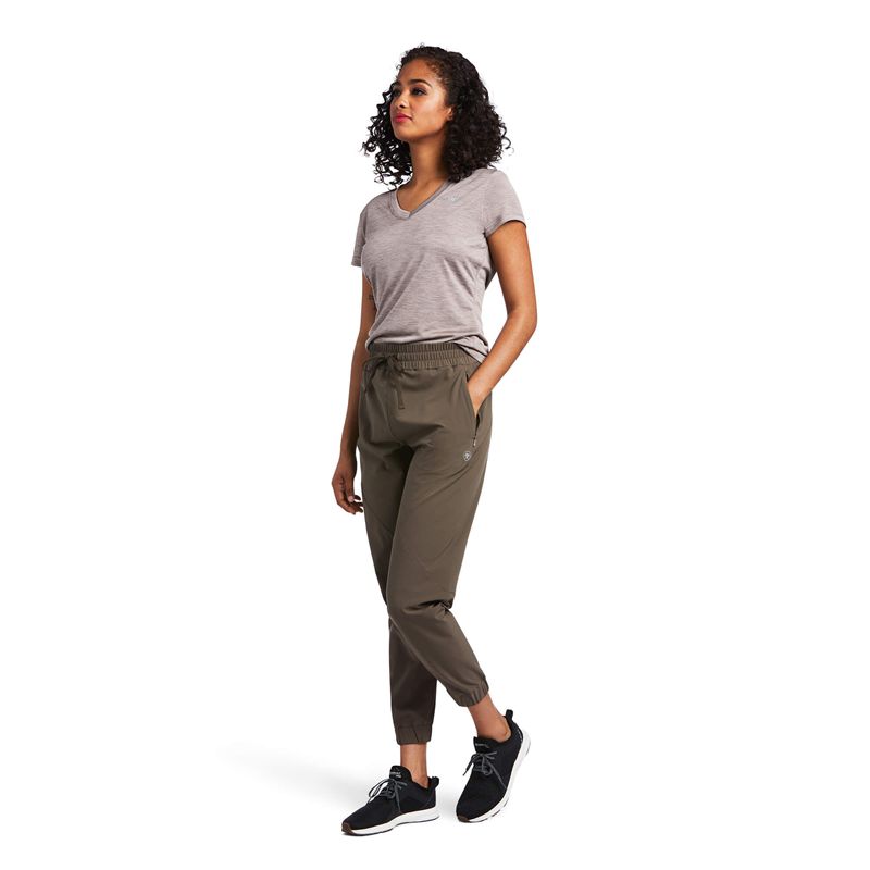 Ariat Tek Jogger Sweatpants Banyan Bark Femme | RMC-52738825