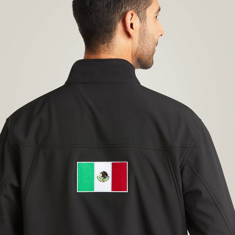 Ariat New Team Softshell Mexico Jacket Noir Homme | SAJ-91206908