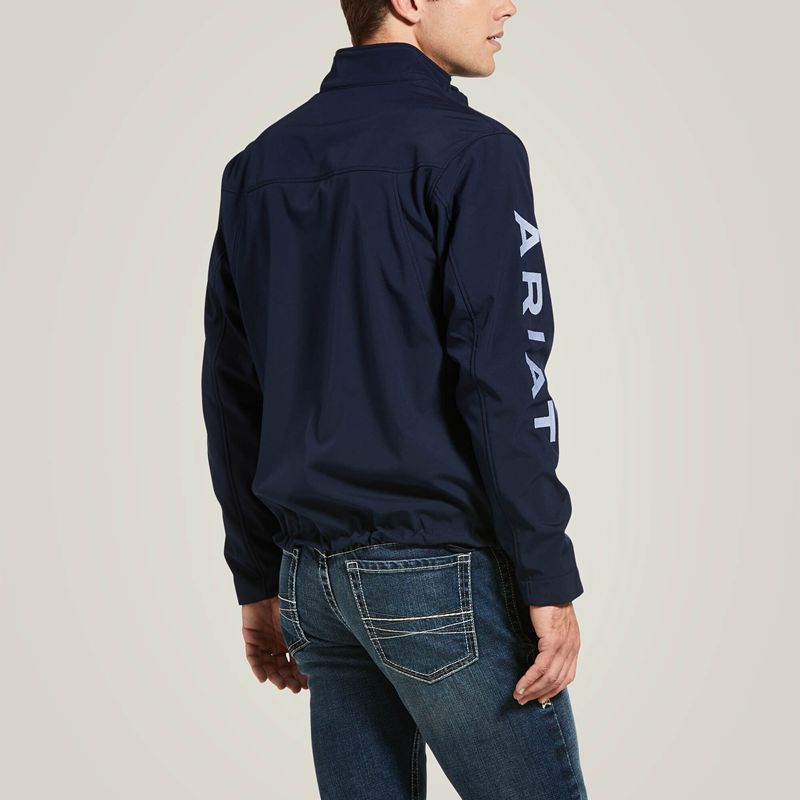 Ariat New Team Softshell Jacket Bleu Marine Homme | AUV-15349600