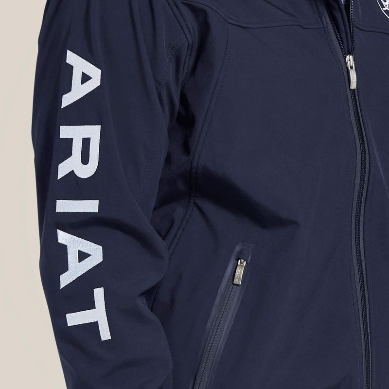 Ariat New Team Softshell Jacket Bleu Marine Homme | AUV-15349600