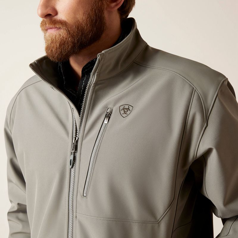 Ariat Logo 2.0 Softshell Jacket Grise Homme | QSX-15566694