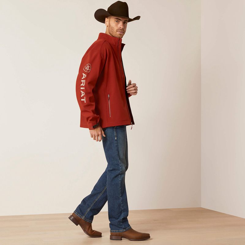 Ariat Logo 2.0 Softshell Jacket Koa Wood Homme | UXI-11991086