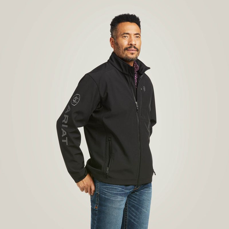 Ariat Logo 2.0 Patriot Softshell Water Resistant Jacket Noir Homme | FQC-43988083