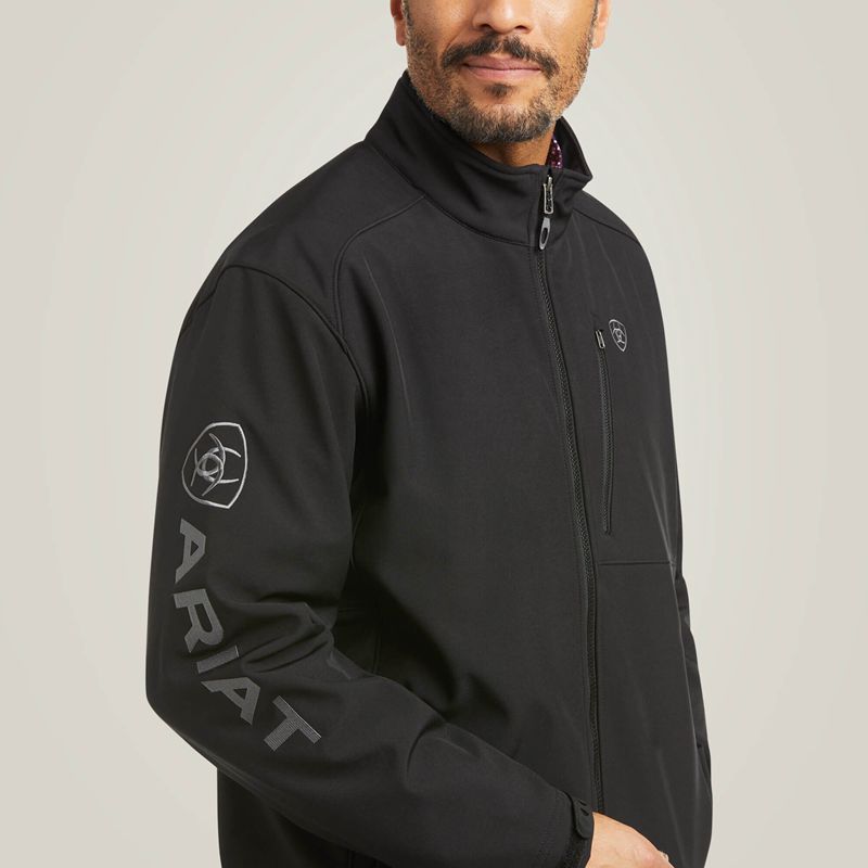 Ariat Logo 2.0 Patriot Softshell Water Resistant Jacket Noir Homme | FQC-43988083