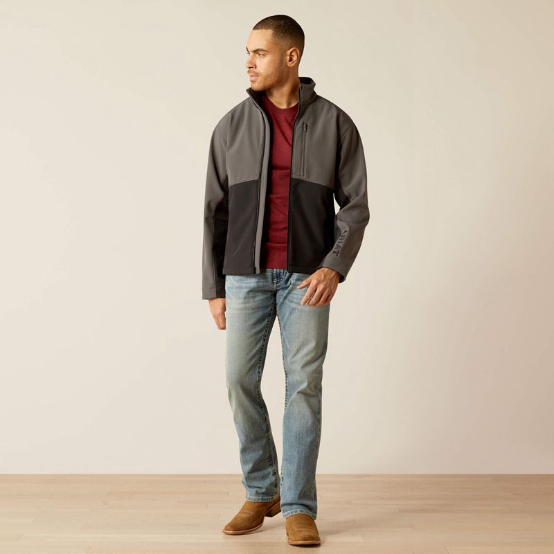 Ariat Logan Softshell Jacket Grise Homme | EDH-42806418