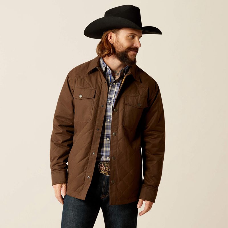 Ariat Grizzly Shirt Jacket Demitasse Homme | UGE-94498553