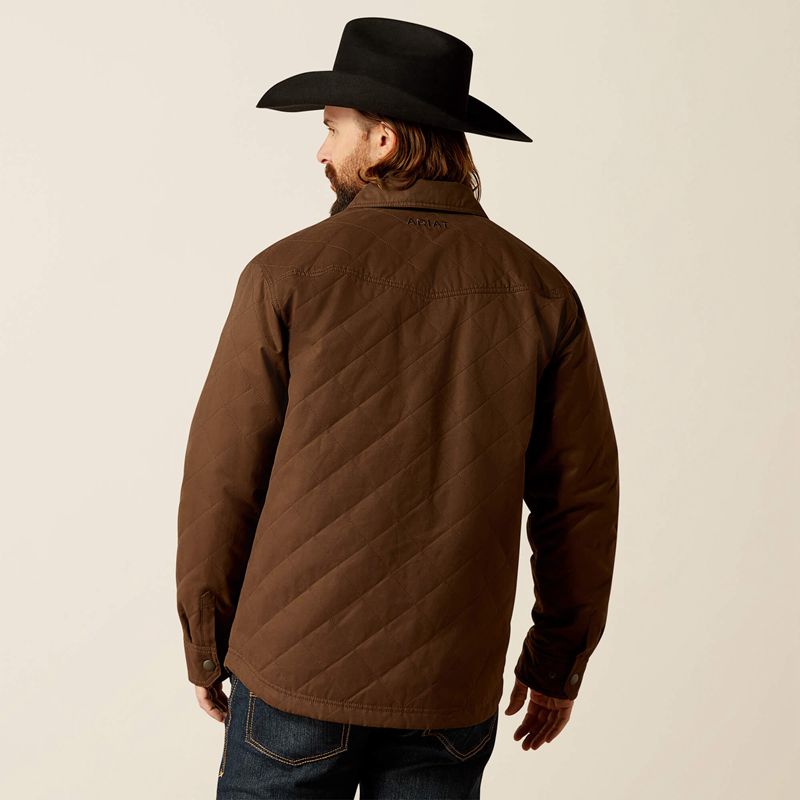 Ariat Grizzly Shirt Jacket Demitasse Homme | UGE-94498553