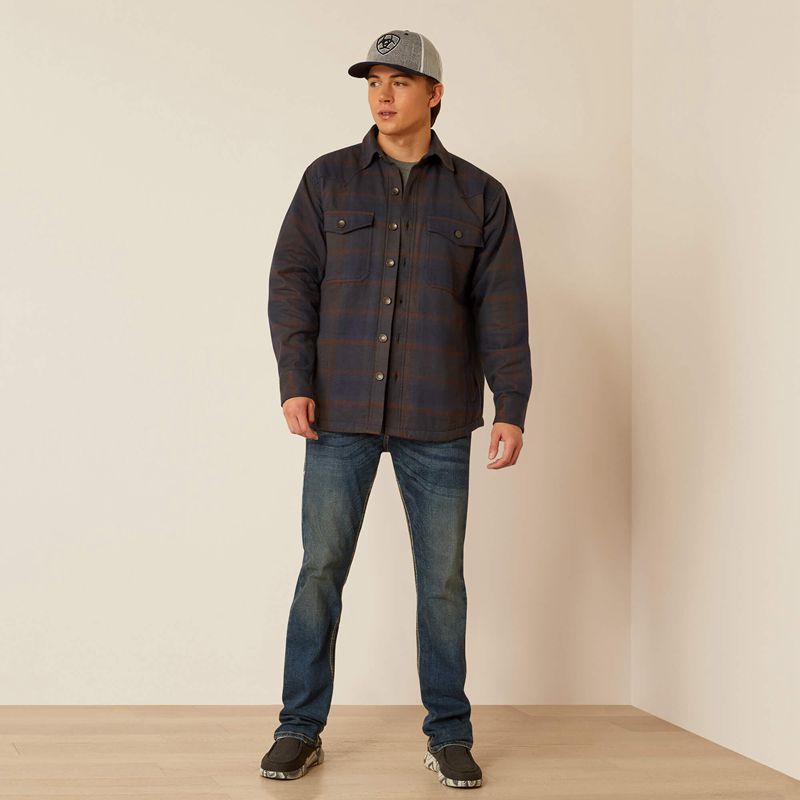 Ariat Hastings Retro Shirt Jacket Parisian Night Homme | GPL-77026611