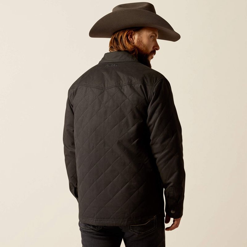 Ariat Grizzly Shirt Jacket Noir Homme | QEC-03932426