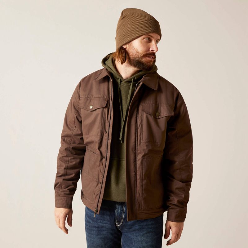 Ariat Grizzly 2.0 Canvas Conceal And Carry Jacket Bracken Homme | WSZ-74533917