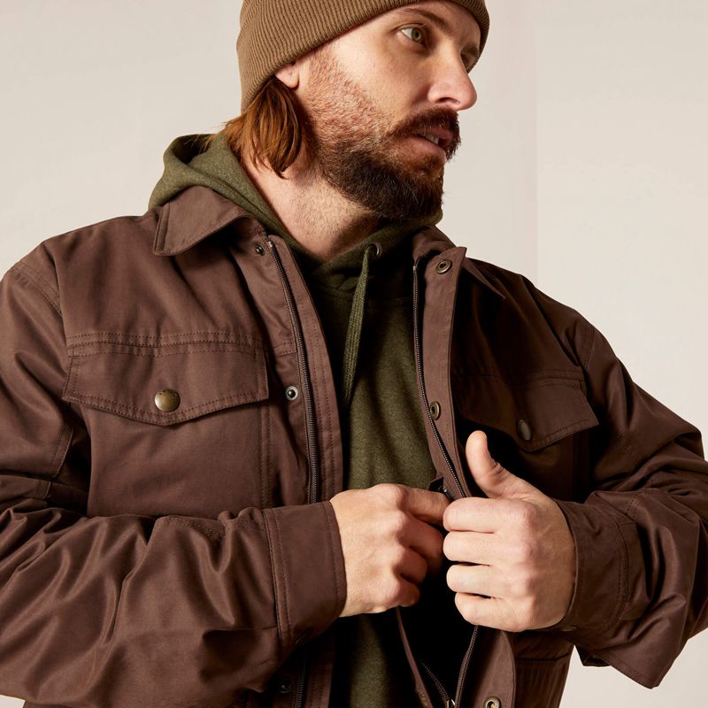 Ariat Grizzly 2.0 Canvas Conceal And Carry Jacket Bracken Homme | WSZ-74533917