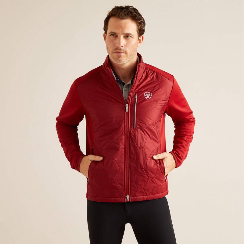 Ariat Fusion Insulated Jacket Sun-Dried Tomato Homme | CHH-97748946