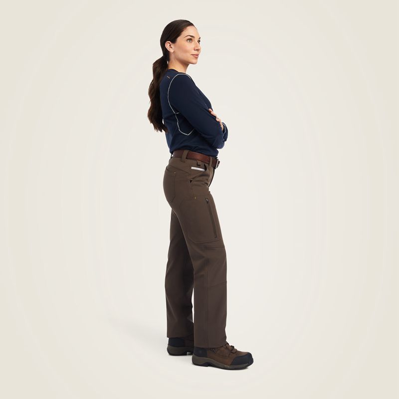 Ariat Rebar Durastretch Dritek Softshell Straight Pant Wren Femme | FOU-54088694