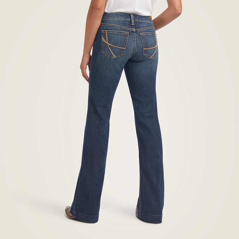 Ariat Trouser Perfect Rise Maggie Wide Leg Jean Pasadena Femme | ZVF-60700027