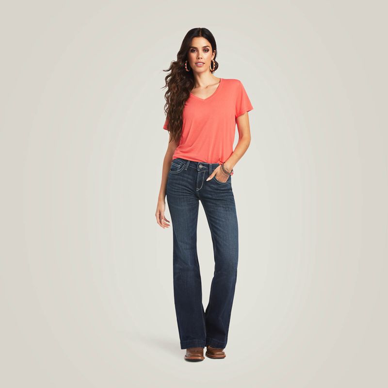 Ariat Trouser Perfect Rise Aisha Wide Leg Jean Missouri Femme | ADA-84441485