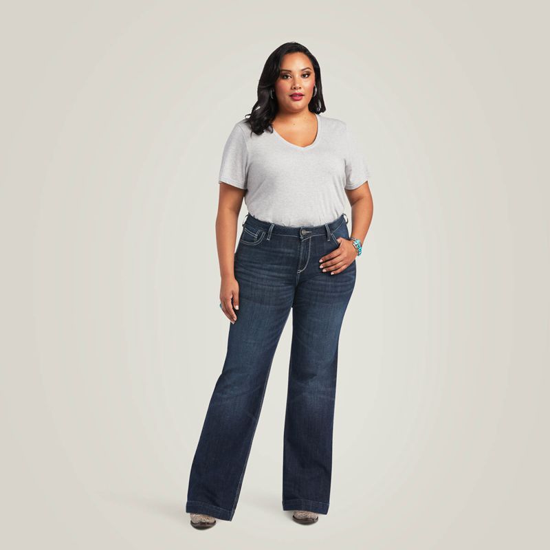 Ariat Trouser Perfect Rise Aisha Wide Leg Jean Missouri Femme | ADA-84441485