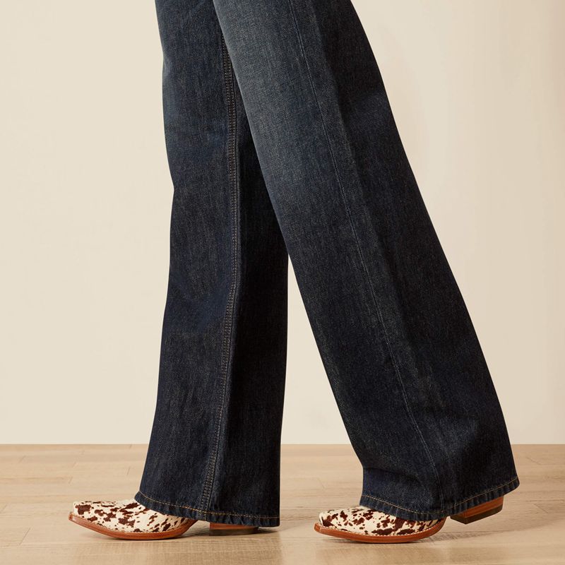 Ariat Ultra High Rise Jasmine Tomboy Wide Leg Jeans Arizona Femme | KVL-16236041