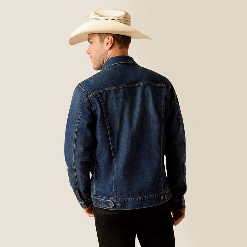 Ariat Denim Team Trucker Jacket Richford Homme | NHH-91643373